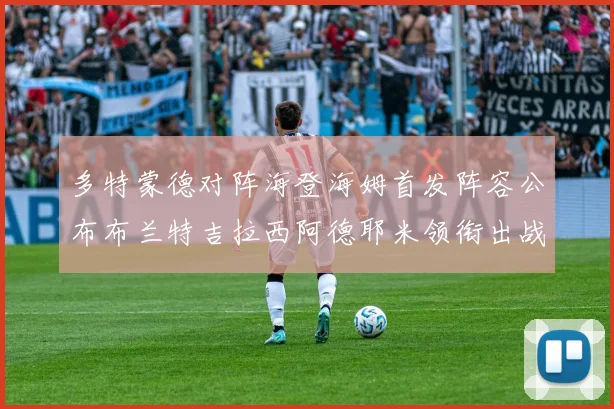 多特蒙德对阵海登海姆首发阵容公布布兰特吉拉西阿德耶米领衔出战